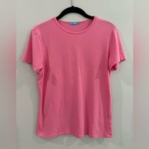 J. McLAUGHLIN T-Shirt Pink M Stretch Cotton Blend